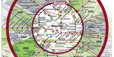 Wien 100 бүсийн газрын зураг