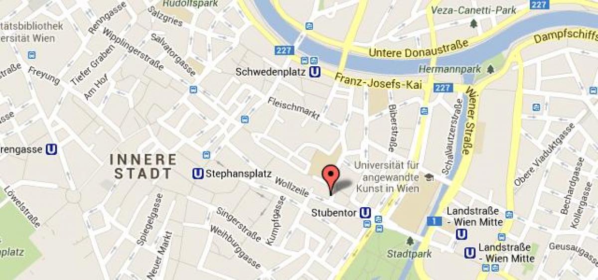 Зураг stephansplatz Вена газрын зураг