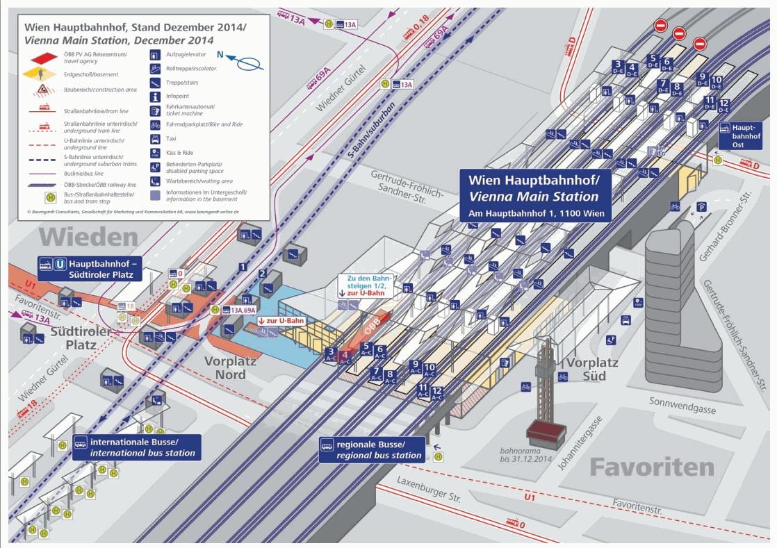 Зураг Wien hbf платформ