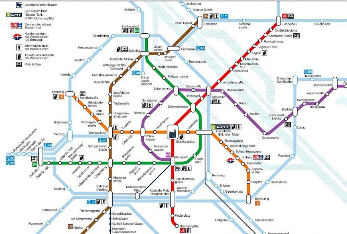 Wien метроны газрын зураг