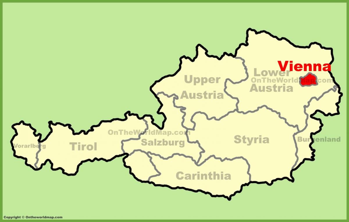 Wien Австри газрын зураг