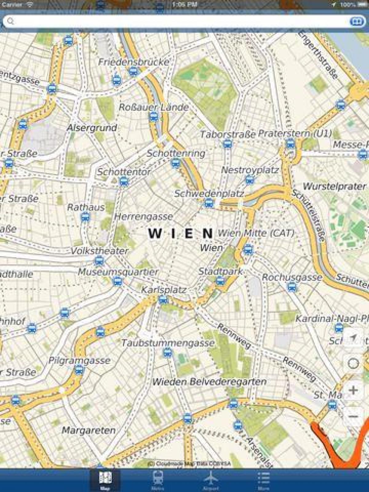 Вена газрын зураг апп