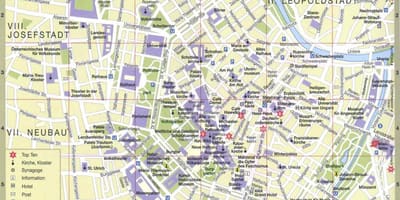 Wien хотын газрын зураг