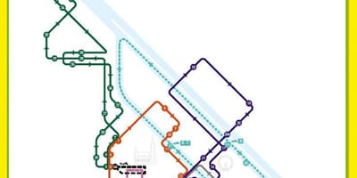 Вена дээр хоп хоп унтраах автобусны аялал жуулчлалын газрын зураг
